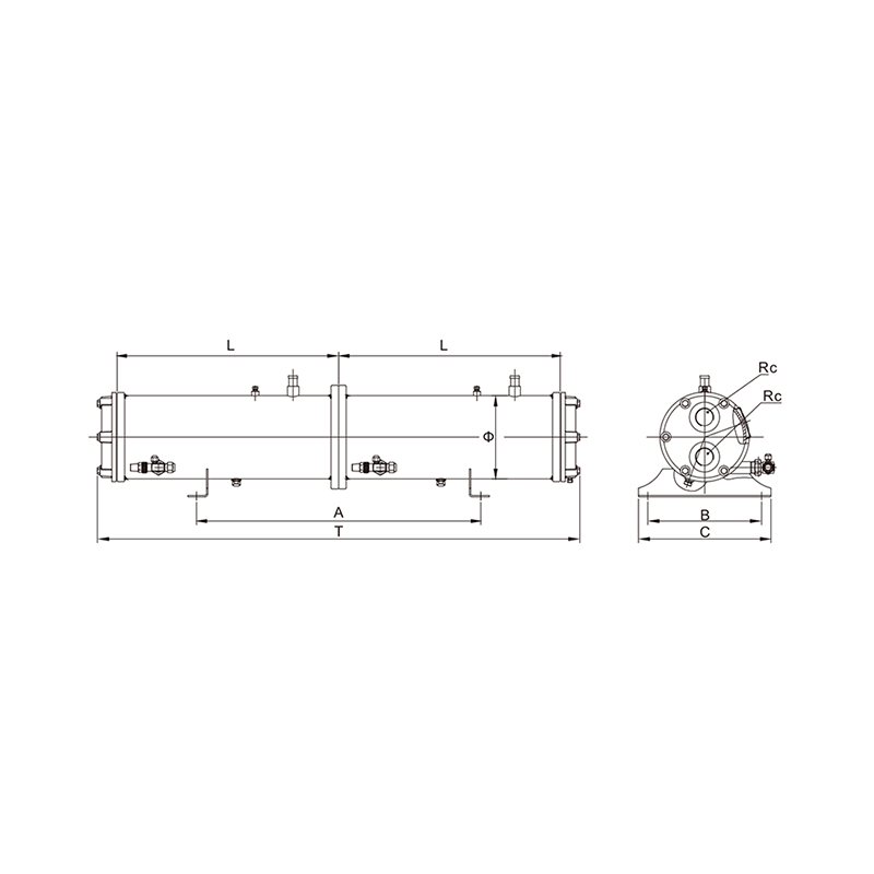 Dual System Sell&tube Water-cooled Condenser